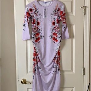Floral maternity dress